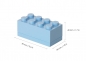 LEGO, minipudełko klocek 8 - Jasnoniebieskie (40121736)